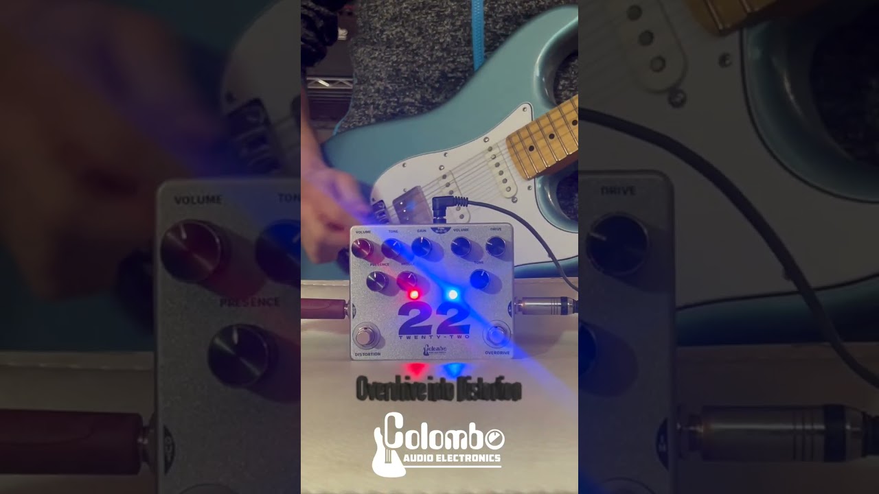 22 Overdrive/Distortion and its wide gain range capabilities